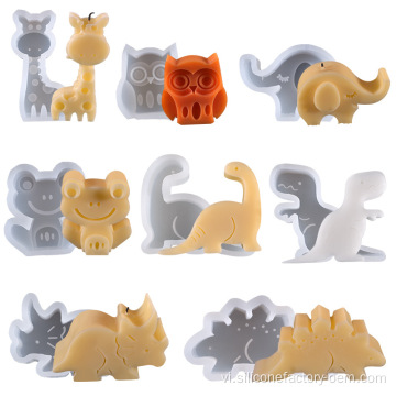 Owl nến trang trí thiết kế silicone